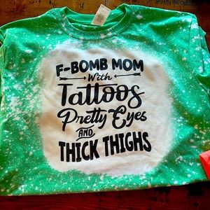 Heather Green Bleached Tee